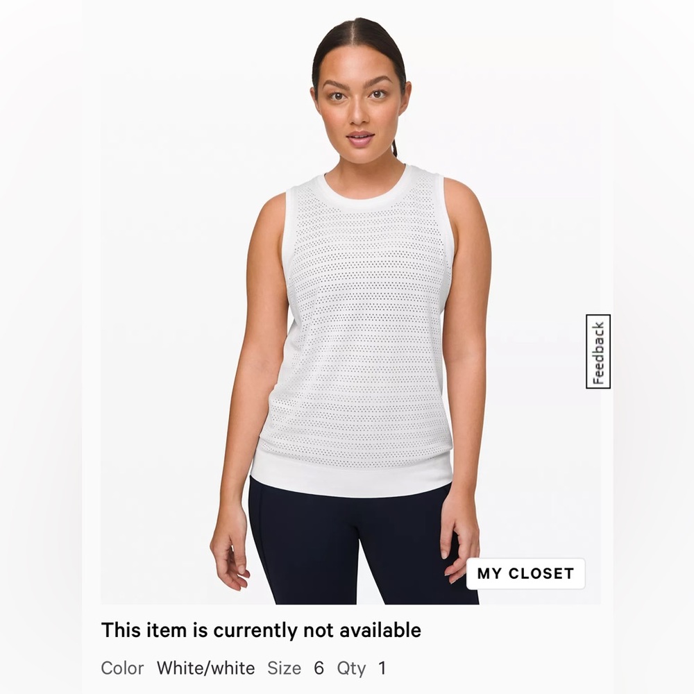 LULULEMON “Breeze by Muscle Tank”